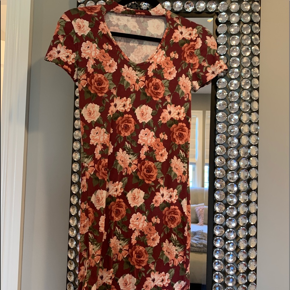 Flower bodycon dress